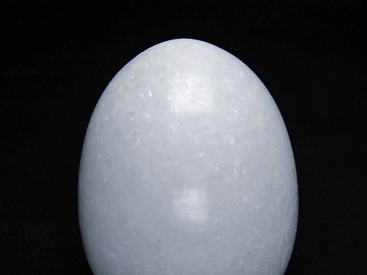 漢白玉たまご 置物 [t306-2970] 2枚目
