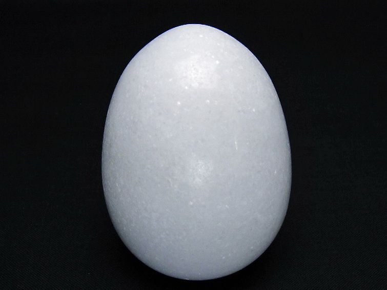 漢白玉たまご 置物 [t306-2977] 1枚目