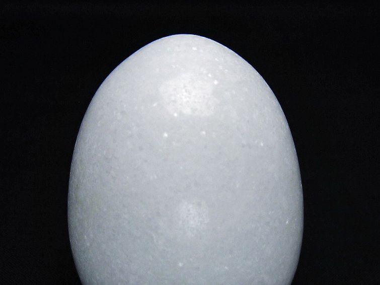 漢白玉たまご 置物 [t306-2977] 2枚目