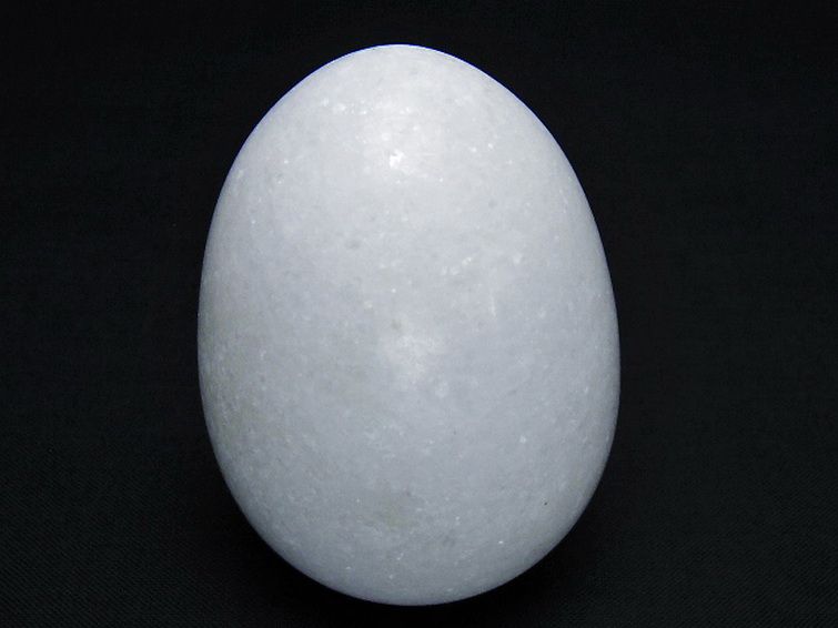 漢白玉たまご 置物 [t306-2978] 1枚目