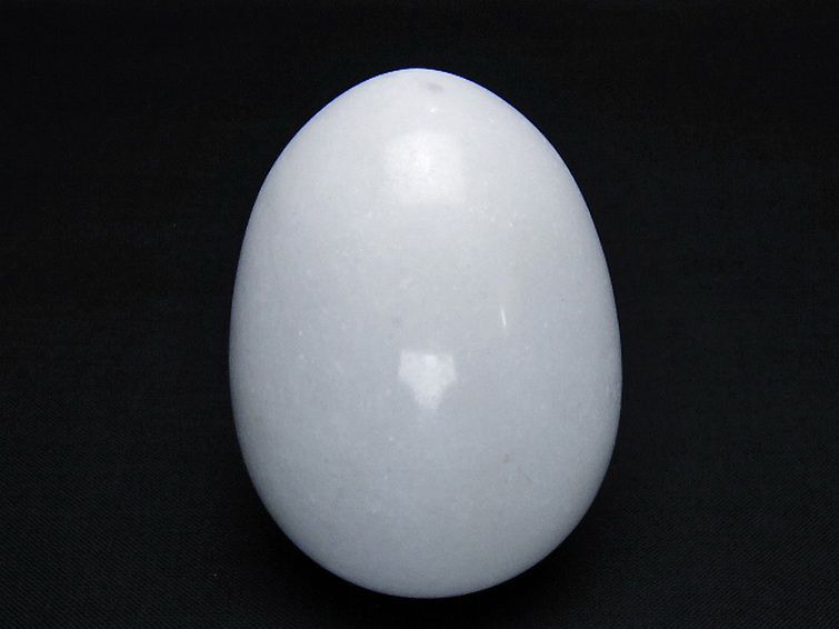 漢白玉たまご 置物 [t306-2979] 1枚目