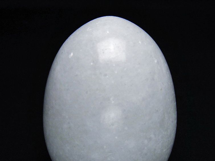 漢白玉たまご 置物 [t306-2982] 2枚目