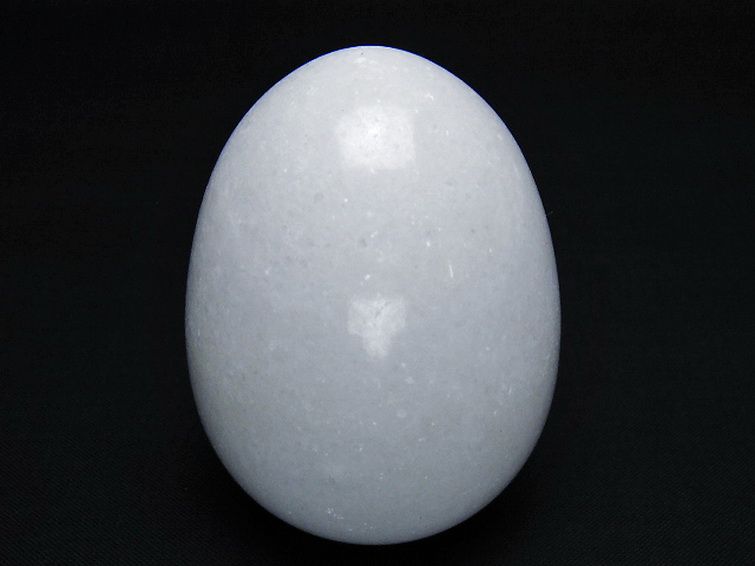 漢白玉たまご 置物 [t306-2983] 1枚目