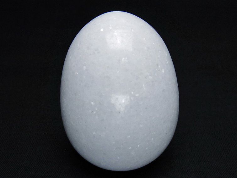 漢白玉たまご 置物 [t306-2987] 1枚目