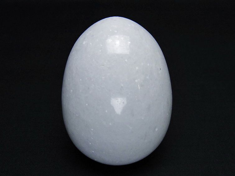 漢白玉たまご 置物 [t306-2988] 1枚目