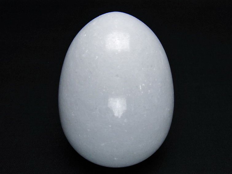 漢白玉たまご 置物 [t306-2989] 1枚目