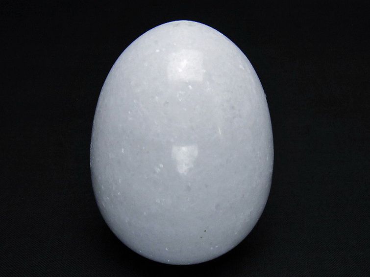 漢白玉たまご 置物 [t306-2990] 1枚目