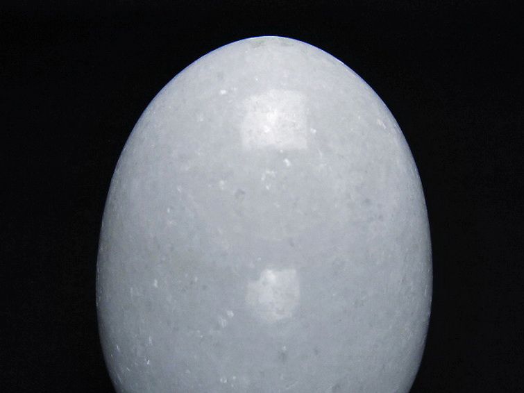 漢白玉たまご 置物 [t306-2990] 2枚目