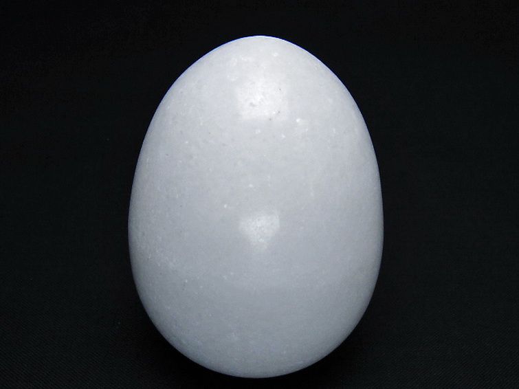 漢白玉たまご 置物 [t306-2992] 1枚目