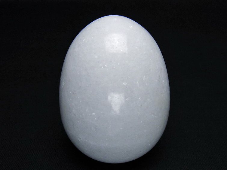 漢白玉たまご 置物 [t306-2993] 1枚目