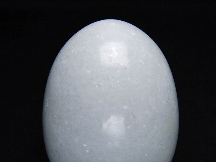 漢白玉たまご 置物 [t306-2993] 2枚目