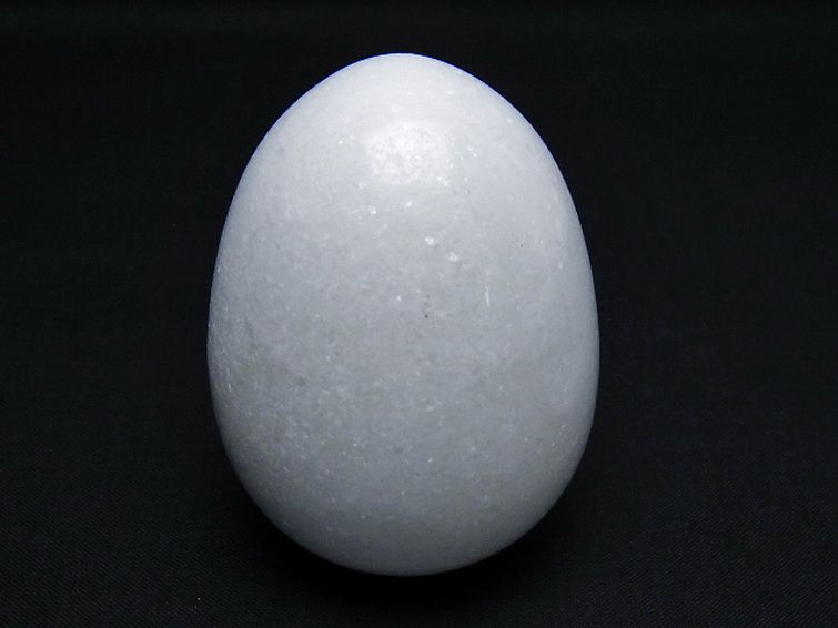 漢白玉たまご 置物 [t306-2995] 1枚目