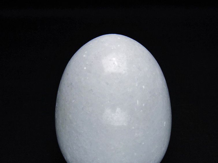 漢白玉たまご 置物 [t306-2996] 2枚目