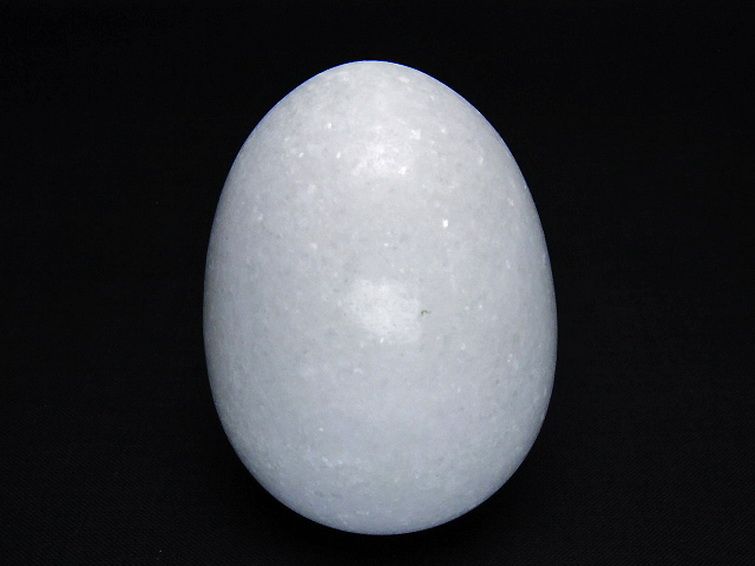 漢白玉たまご 置物 [t306-2998] 1枚目