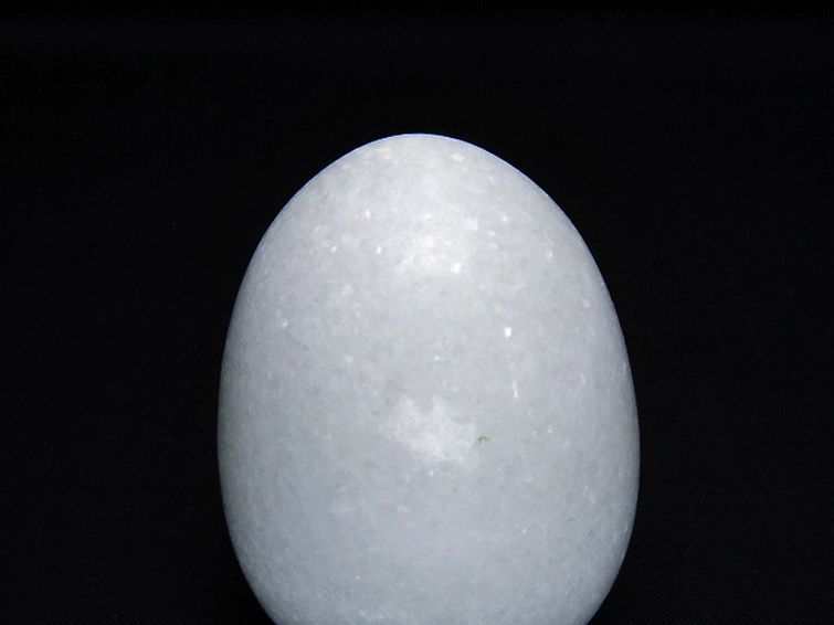 漢白玉たまご 置物 [t306-2998] 2枚目