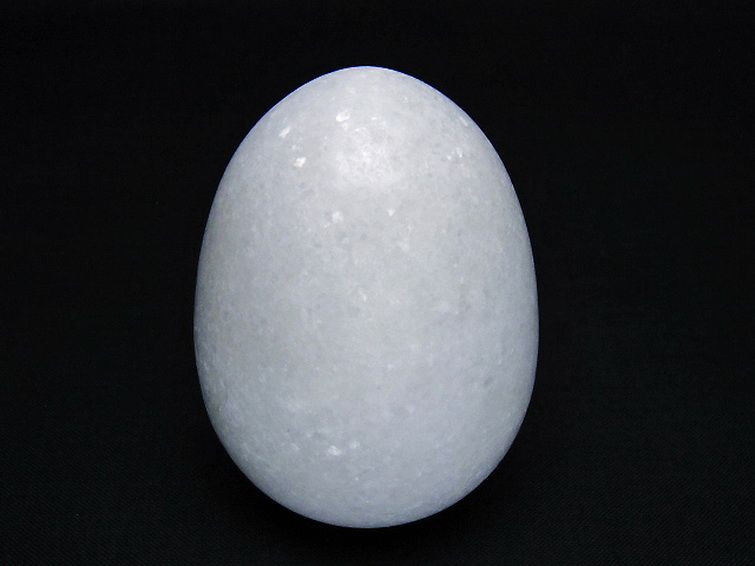 漢白玉たまご 置物 [t306-3001] 1枚目