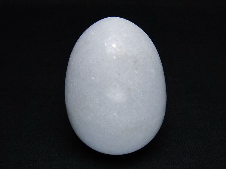 漢白玉たまご 置物 [t306-3003] 1枚目