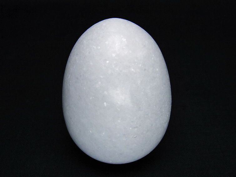 漢白玉たまご 置物 [t306-3005] 1枚目