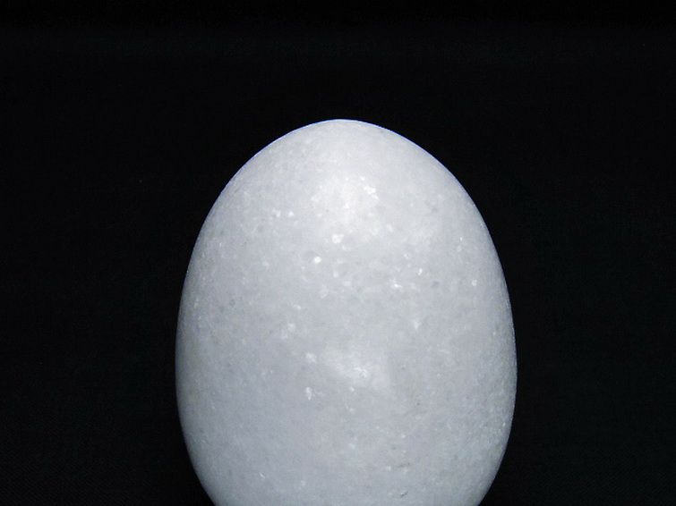 漢白玉たまご 置物 [t306-3005] 2枚目