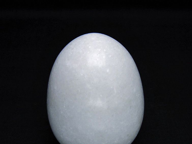 漢白玉たまご 置物 [t306-3007] 2枚目