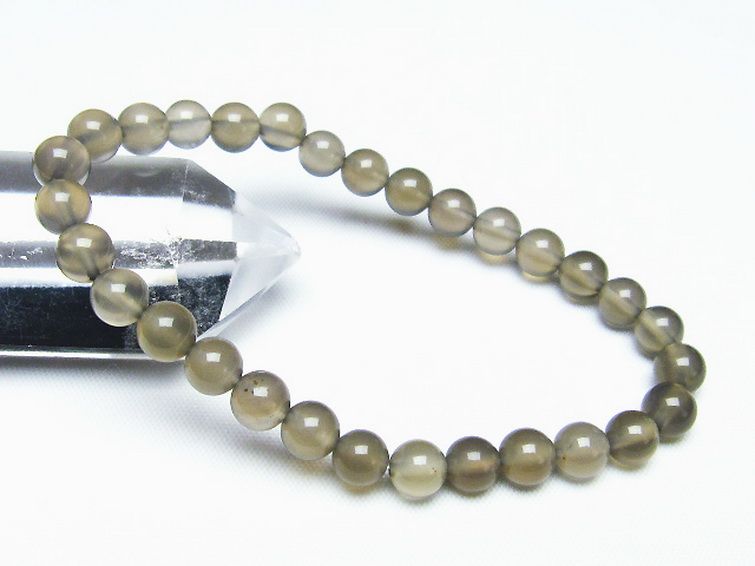 アゲート ブレスレット 6mm [t307-531] 1枚目