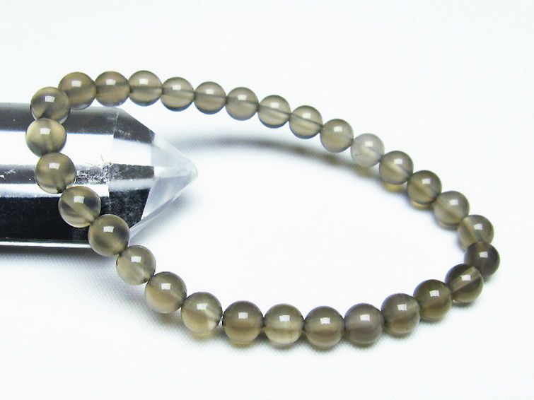 アゲート ブレスレット 6mm [t307-600] 1枚目