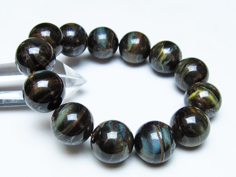 ミックスタイガーアイ ブレスレット 18mm [t31-6127] 1枚目