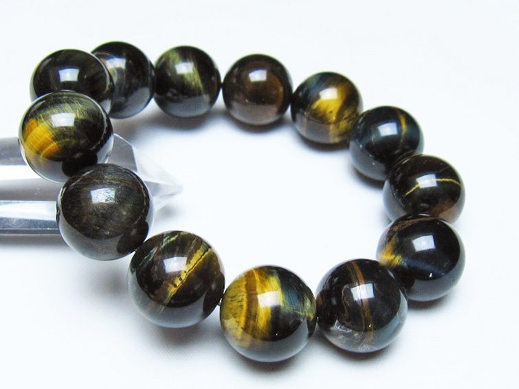 ミックスタイガーアイ ブレスレット 18mm [t31-6214] 1枚目