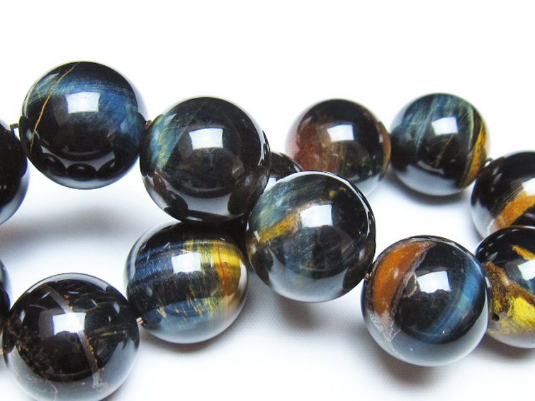 ミックスタイガーアイ ブレスレット 18mm [t31-6215] 2枚目