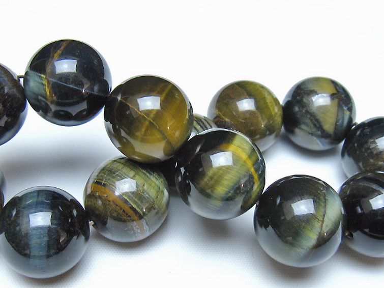 ミックスタイガーアイ ブレスレット 18mm [t31-6344] 2枚目