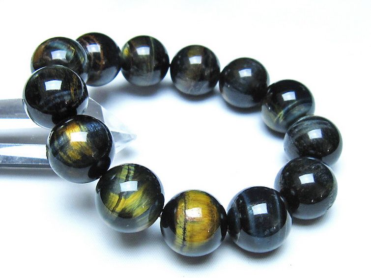 ミックスタイガーアイ ブレスレット 18mm [t31-6434] 1枚目