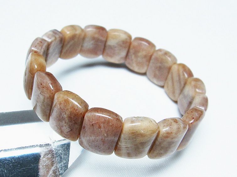 オレンジムーンストーン バングル [t315-2253] 2枚目