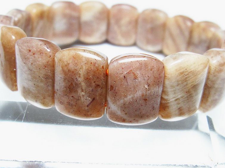 オレンジムーンストーン バングル [t315-2253] 3枚目