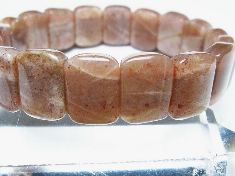 オレンジムーンストーン バングル [t315-2356] 3枚目