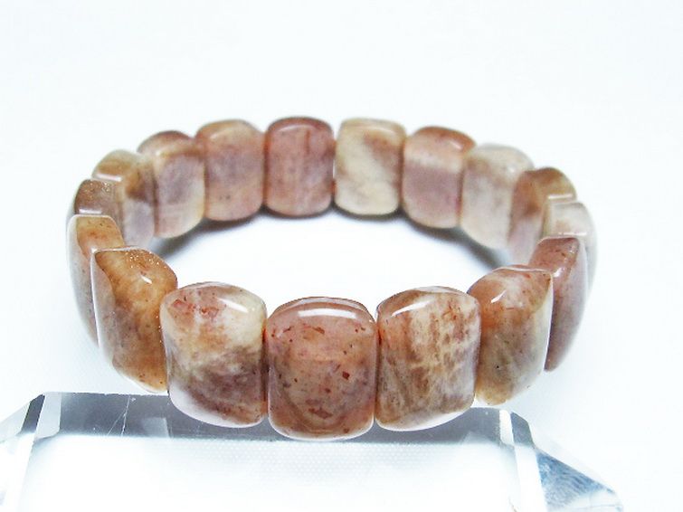 オレンジムーンストーン バングル [t315-2544] 1枚目