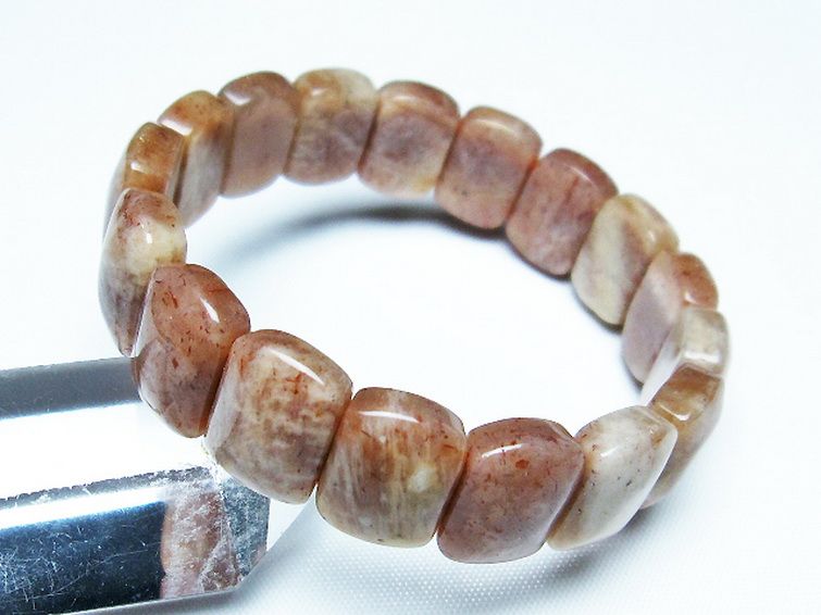 オレンジムーンストーン バングル [t315-2544] 2枚目