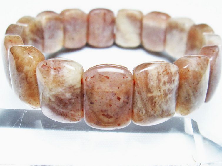 オレンジムーンストーン バングル [t315-2544] 3枚目