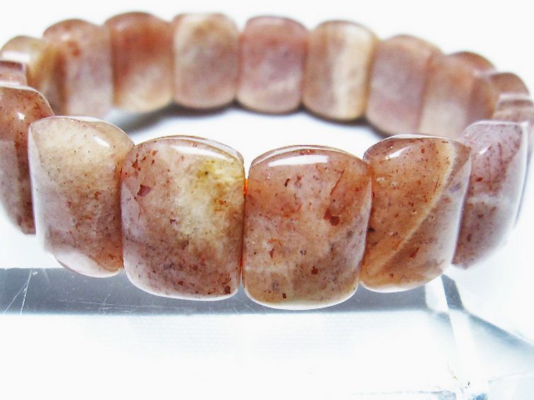 オレンジムーンストーン バングル [t315-2564] 3枚目