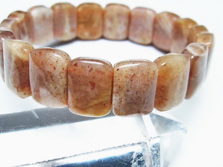 オレンジムーンストーン バングル [t315-2580] 3枚目