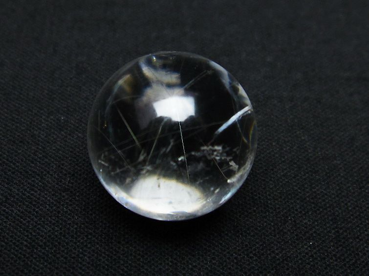 ルチル入り 水晶 丸玉 16mm [T318-3836] 2枚目