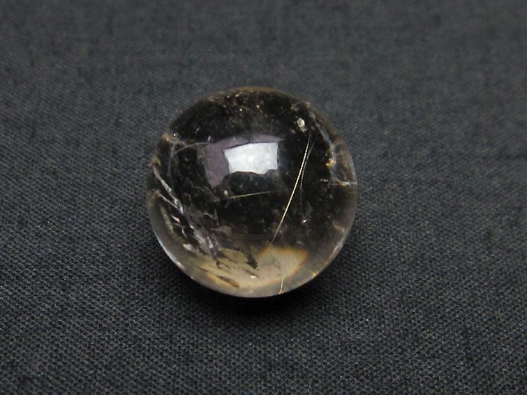 ルチル入り 水晶 丸玉 17mm [T318-3863] 2枚目