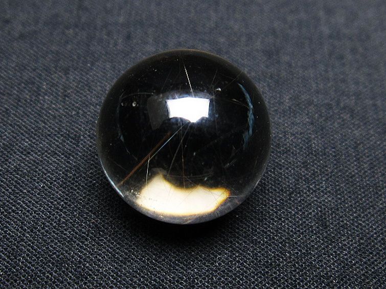 ルチル入り 水晶 丸玉 17mm [T318-4876] 1枚目