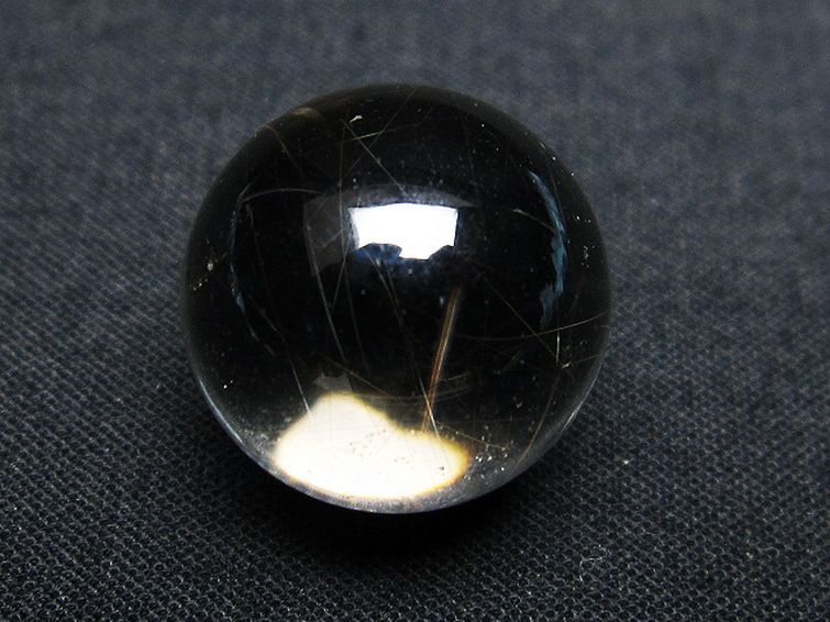 ルチル入り 水晶 丸玉 17mm [T318-4876] 2枚目