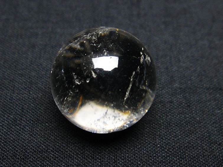 ルチル入り 水晶 丸玉 17mm [T318-4912] 2枚目