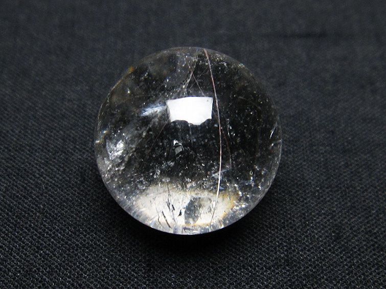 虹入り ルチル入り 水晶 丸玉 18mm [T318-4963] 3枚目