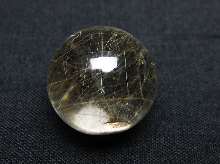 ルチル入り 水晶 丸玉 17mm [T318-5014] 3枚目