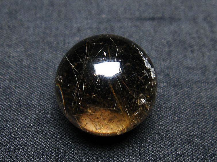 ルチル入り 水晶 丸玉 17mm [T318-5031] 1枚目