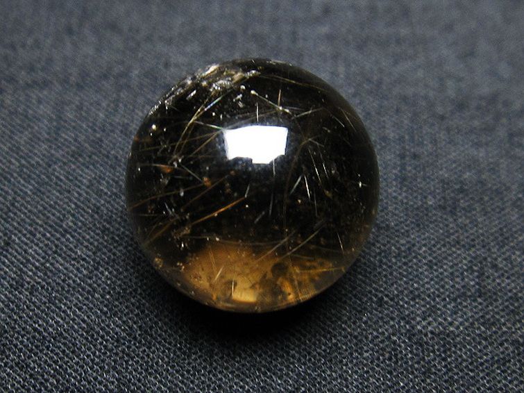 ルチル入り 水晶 丸玉 17mm [T318-5031] 3枚目