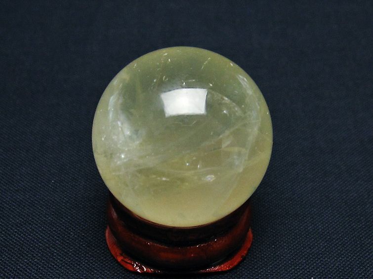 シトリン水晶 丸玉 28mm [T318-5452] 3枚目