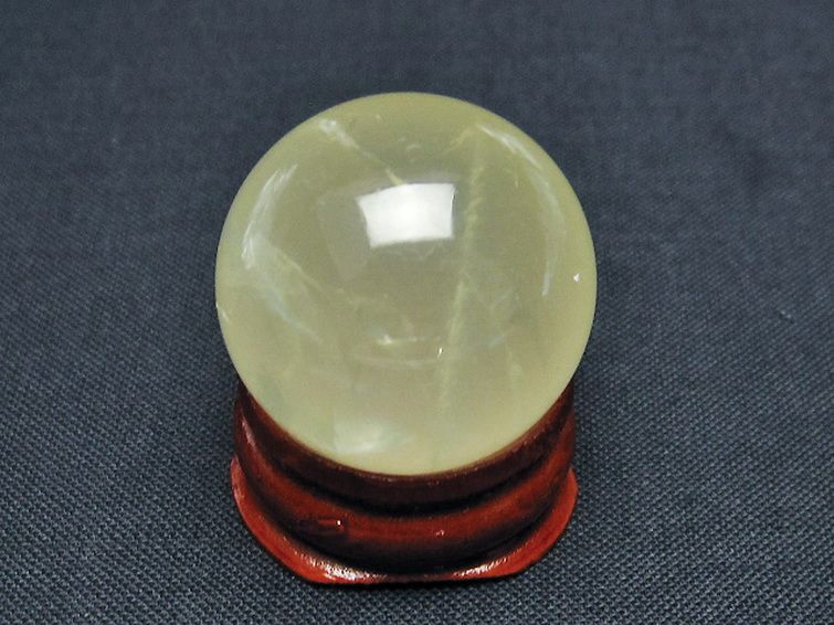 シトリン水晶 丸玉 25mm [T318-5905] 3枚目